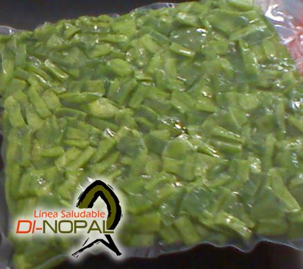 Nopal pelado y picado